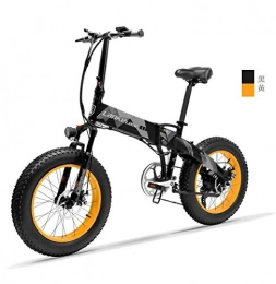 WXJWPZ Elektrofahrräder WXJWPZ Faltendes Elektrisches Fahrrad 20 Zoll-faltendes Mountainbike 500W 48V 14.5Ah Lithium-Batterie-Fahrrad-elektrisches Fahrrad, Yellow