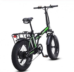 WXJWPZ Fahrräder WXJWPZ Faltendes Elektrisches Fahrrad 4.0 Elektrisches Fahrradstrandkreuzerfahrrad Zusatzfahrrad Das Elektrisches Fahrrad Elektrisches Fahrrad 48v Ebike Faltet, Black