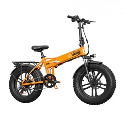 WXJWPZ Fahrräder WXJWPZ Faltendes Elektrisches Fahrrad 48V12.5A Lithium-Batterie 20 * 4.0inch Aluminium Das Elektrisches Fahrrad 500W Faltet, Yellow