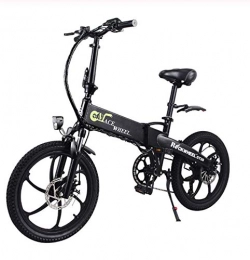 WXJWPZ Fahrräder WXJWPZ Zusammenklappbares Elektrofahrrad 20-Zoll-Minicar Zusammenklappbares Elektrofahrrad 48V Zusammenklappbares Elektrofahrrad, Black