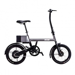 WXX Fahrräder WXX 16 Zoll Erwachsenen Faltbares Elektrofahrrad Rahmen Aus Kohlenstoffstahl Mit LED-Display Elektrofahrrad Outdoor-Heimtrainer, Grau