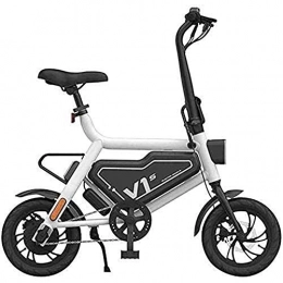 WXX Elektrofahrräder WXX Tragbares Zusammenklappbares Elektrofahrrad, 7, 8AH 36V 250W Lithiumbatterie Hochleistungsfahrrad Aluminiumlegierung Rahmen Outdoor Adventure Sport Bike, Weiß