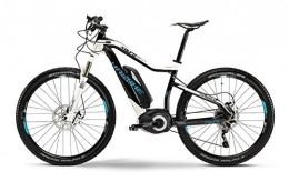 HAIBIKE Fahrräder XDURO HardSeven RC 27.5 400Wh 10-G SLX15 HB BPI - schwarz / weiß / cyan - Rh 40