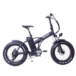 xianhongdaye Fahrräder xianhongdaye 20-Zoll-Elektrofahrrad 48V 500W bürstenloser Motor Elektrofahrrad Schnee breites Mountainbike-schwarz