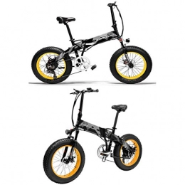 XTD Fahrräder XTD 20-Zoll-Elektrofahrrad-Fahrrad - 48 V, 1000 W, elektrisches faltbares Hochleistungs-Aluminium-Mountainbike / Stadt- / Rennrad - 35 km / h mit 20 x 4-Zoll-Fettreifen, 7-Gang A