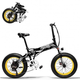 XTD Fahrräder XTD 48V 1000W Hochleistungs-Elektrofahrrad mit Mops - 7-Fach elektrisches Faltrad mit 35 km / h Aluminium-Berg- / Stadt- / Straßenfahrrad mit 20 x 4 Zoll fetten Reifen - für Männer Fra A