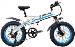 XXCY Fahrräder XXCY S9 Faltbares Elektrofahrrad 20 Zoll 500 W 48 V 10 Ah Abnehmbare Batterie City Commuter Bike Elektrisches Mountain Snow Travel Bike (Blau)