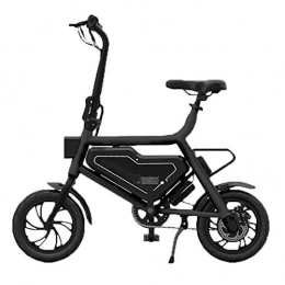 Y&WY Elektrofahrräder Y&WY Elektrofahrräder, Erwachsener Mini Elektroauto Klapp Fahrrad Lithium-Batterie Geschwindigkeitsanzeige Intelligent Elektro Scooter, Black, Battery~6AH