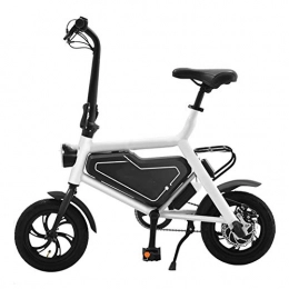 Y&WY Fahrräder Y&WY Elektrofahrräder, Erwachsener Mini Elektroauto Klapp Fahrrad Lithium-Batterie Geschwindigkeitsanzeige Intelligent Elektro Scooter, White, Battery~6AH