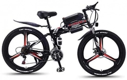 YAOJIA Elektrofahrräder YAOJIA Herren Fahrrad Rennräder Elektrisches Mountainbike 26in Mit Abnehmbarem 36V 10.4AH Lithium-Ionen-Akku 21 Geschwindigkeit Für Erwachsene Rennradfahren Cross- & Trekkingräder (Color : Black)