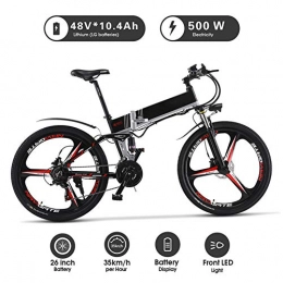 Ylight Fahrräder Ylight 26" Faltbares Elektrofahrrad 48V E-Bike 10.4Ah Lithium Batterie 500W Elektrofettreifen Fahrrad, DREI Messerrder