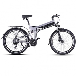 Ylight Fahrräder Ylight E-Bike 500W Elektrisch Mountainbike 48 V 12, 8 Ah Lithium Batterie Gefaltetes E-Bike Elektrofahrrad, Grau