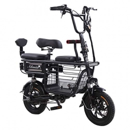 YPYJ Fahrräder YPYJ Faltendes Elektrisches Fahrrad, Tragbares Elektrisches Pendler-Multifunktionsfahrrad Ebike Mit Lithium-Batterie 48V 30Ah, Schwarz