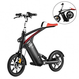 YXYBABA Fahrräder YXYBABA Elektro-Fahrrad, zusammenklappbar, 250 W, 25 km / h, für Erwachsene, mit Rädern von 35, 6 cm (14 Zoll), Akku 36 V 10 Ah, verstellbarer Sitz