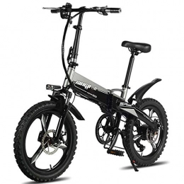 ZBB Fahrräder ZBB Elektrische Fahrräder Faltbare mountainbikes 48 v 250 watt Erwachsene aluminiumlegierung 7 geschwindigkeiten elektrische fahrräder doppel stoßdämpfer fahrräder mit 20 Zoll Reifen, Schwarz, 50to60KM