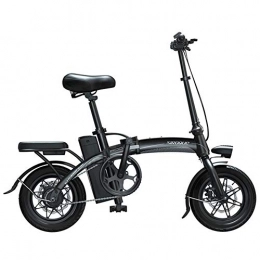 ZBB Fahrräder ZBB Zusammenklappbares Elektrofahrrad - tragbarer und leicht zu verstauender Lithium-Ionen-Akku und leiser Motor E-Bike-Gasgriff mit Scheibenbremsen mit LCD-Geschwindigkeitsanzeige, Schwarz, 100to200KM