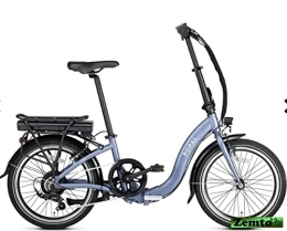 Zemto Fahrräder Zemto Elektro Klapprad Tiefeinstieg E-Volt blau-matt 36V 11.6AH / 420Wh
