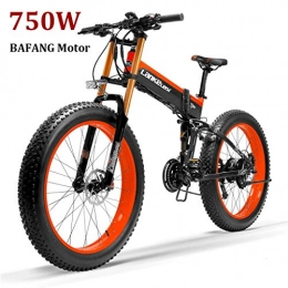 ZJGZDCP Fahrräder ZJGZDCP 26inch Fat Tire Bike Elektro Smart-Mountainbike for Erwachsene E-Bikes E-Bike 50 km gefahrene 10Ah Lithium-Ionen-Batter 3 Riding Modes 750W (Color : RED, Size : 750W)