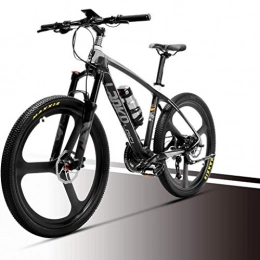 ZJGZDCP Elektrofahrräder ZJGZDCP 36V 6.8AH Electric Mountain Bike City Pendeln Rennrad Fahrrad-Carbon-Faser-Super-Light 18kg Kein elektrisches Fahrrad mit hydraulischem Brems (Color : Black)