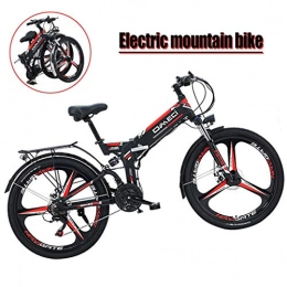 ZJGZDCP Fahrräder ZJGZDCP Folding Electric Bike Adult Elektro Biycle stütztes Fahrrad Weibliche Männer mit abnehmbarem 300W 48V großen Kapazitäts-Lithium-Batterie und Ladegerät