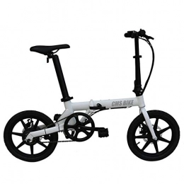 ZQNHXY Elektrofahrräder ZQNHXY Elektrische Fahrräder für Erwachsene mit Stoßdämpfer, Urban Commuter Folding Elektro-Bike für Sport im Freien Radfahren Training und Pendel, Weiß