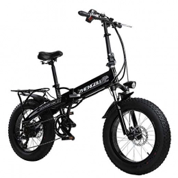 ZBB Fahrräder Zusammenklappbares elektrisches Fahrrad, 20 Zoll Fetter Reifen, der elektrisches Fahrrad-Strand-Schnee-Fahrrad ebike 350W elektrische Moped-elektrische Gebirgsfahrrder faltet