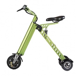GEXING Elektrofahrräder Zusammenklappbares Elektroauto Bruttogewicht 13 kg, Hchstgeschwindigkeit 20 km / h, elektrisches Fahrrad for Erwachsene (Color : Green)