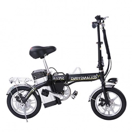 GJBHD Fahrräder Zusammenklappbares Elektrofahrrad 14 Zoll 48v20A Lithium-Batterie Rein Elektrisch Plus Boost-Modus Black 14inches
