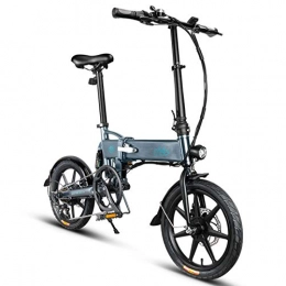 Fiido Fahrräder Zusammenklappbares Elektrofahrrad FIIDO D2S 16 '' Reifen Ebike Outdoor 250W Leistungsstarkes Motorrad-Fahrradfahrwerkzeug für Erwachsene im Stadtverkehr im Freien (Grau)