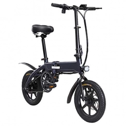 ZXCVB Elektrofahrräder ZXCVB Faltbares Elektrisches Fahrrad Ultra Light Small Mini Adult Bicycle, Schwarz