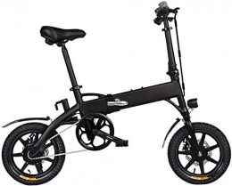 ZYQ Fahrräder ZYQ Elektrische Fahrrad-Lithium-Batterie Folding Elektro-Fahrrad Mini Scooter, 10.4Ah Erwachsene Leicht, Sicher Adjustable Portable Für Radfahren Electric Vehicle, Schwarz