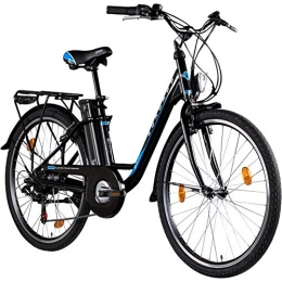 Zündapp Fahrräder Zündapp E-Bike 26 Zoll Citybike Pedelec Z500 E Damenrad Elektrofahrrad Stadtrad (schwarz, 43 cm)