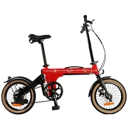  Falträder 16-Zoll-Mini-Faltrad, Mountainbike, zum Pendeln der U-Bahn, tragbares Fahrrad für Kinder, Kinder, Erwachsene, D