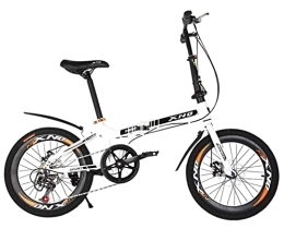  Falträder 20 Zoll 7-Gang Faltrad Doppelscheibenbremse Erwachsene Variable Geschwindigkeit Mountainbike Student Rennrad Fahren B, 20 Zoll