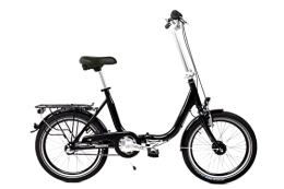 SPRICK Falträder 20 Zoll Alu Klapp Fahrrad Faltrad Folding Bike Shimano 3 Gang Nabendynamo schwarz RH 41cm