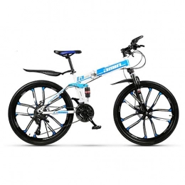 RPHP Fahrräder 21 Variable Speed Mountain Bike 24 and 26 inch Folding Mountain Bicycle Double Damping disc Brakes 10 Knife Wheel Mountain Bike