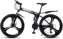 ZLYJ Fahrräder 26 Zoll Doppelt Zusammenklappbares Stoßdämpfendes Mountainbike Geschwindigkeitsrennrad Aluminium Einfaches EIN-klick-Falten B, 26inch