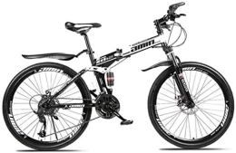 Aoyo Fahrräder Adult Mountainbike, Leichte Aluminium-Fahrrad 26inch 27-Gang-Doppelscheibenbremse Falträder, Full Suspension Anti-Rutsch, Federgabel,