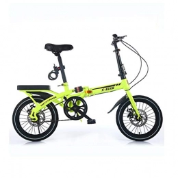 AIAIⓇ Fahrrad Falten Erwachsene Mini leichte tragbare männer und Frauen typ 38cm Auto Rad Single Speed scheibenbremse - grün