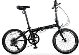 AJH Fahrräder AJH Falträder Fahrrad faltendes Fahrrad Unisex 20 Zoll-Rad-Fahrrad-bewegliche Variable Speed ​​Fahrrad (Farbe: Schwarz, Größe: 150 * 34 * 110cm)