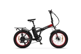 Argento Falträder Argento Unisex – Erwachsene Mini Max GT E-Fahrrad, Rot / Schwarz, Einer Größe