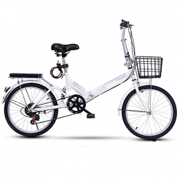 ASPZQ Falträder ASPZQ Dual-Scheibenbremse-Faltfahrrad, Komfortables Mobile Tragbare Kompakte Leichte Bikes Erwachsene Student Lightweight Bike, A