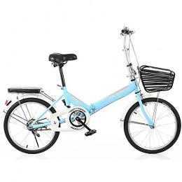 ASPZQ Falträder ASPZQ Dual-Scheibenbremse-Faltfahrrad, Komfortables Mobile Tragbare Kompakte Leichte Bikes Erwachsene Student Lightweight Bike, D