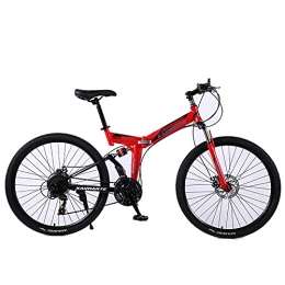 ASPZQ Fahrräder ASPZQ Dual-Scheibenbremse-Faltrad, Komfortables Mobiler Tragbares Kompaktes Leichte Faltende Mountainbike Erwachsene Student Lightweight Bike, C, 24 inch 21 Speed