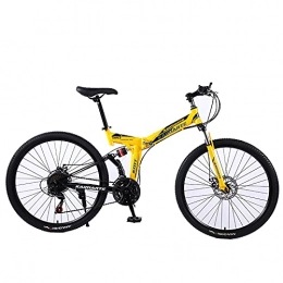 ASPZQ Fahrräder ASPZQ Dual-Scheibenbremse-Faltrad, Komfortables Mobiler Tragbares Kompaktes Leichte Faltende Mountainbike Erwachsene Student Lightweight Bike, D, 24 inch 21 Speed