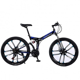 ASPZQ Falträder ASPZQ Faltendes Mountainbike, doppelte Scheibenbremsen, doppelte Stoßdämpfung, Mountainbike mit variablem Geschwindigkeit, EIN einräliges Fahrrad, A, 26 inch 21 Speed