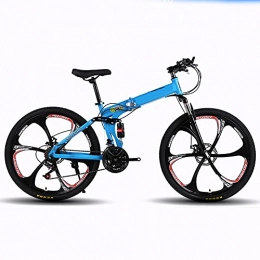 ASPZQ Fahrräder ASPZQ Faltendes Mountainbike, Komfortables Mobiles Portable Kompakte Leichte Faltende Faltungsrad Erwachsener Student Leichte Fahrrad, E, 26 inches