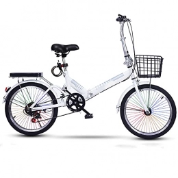 ASPZQ Falträder ASPZQ Faltrad, Variables Geschwindigkeit Tragbare Leichtbike Mini Tragbare Erwachsene 20 Zoll Kleines Fahrrad, A