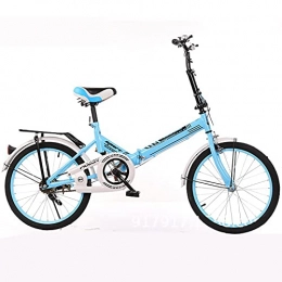 ASPZQ Fahrräder ASPZQ Installation-Freies Faltenrad, 20-Zoll-Radtour, Ultra-Licht-Tragbares Mini-Auto, Kinderstudentenauto 16-Zoll, Blau, 16 inches