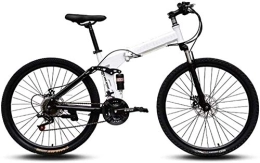 AYDQC Fahrräder AYDQC Mountainbikes, leicht zu transportieren Hoher Kohlenstoffstahl Rahmen 24-Zoll-Variablengeschwindigkeit Doppel-Stoßdämpfung Faltbares Fahrrad 6-6, B, 21-Gang fengong (Color : B, Size : 21 Speed)